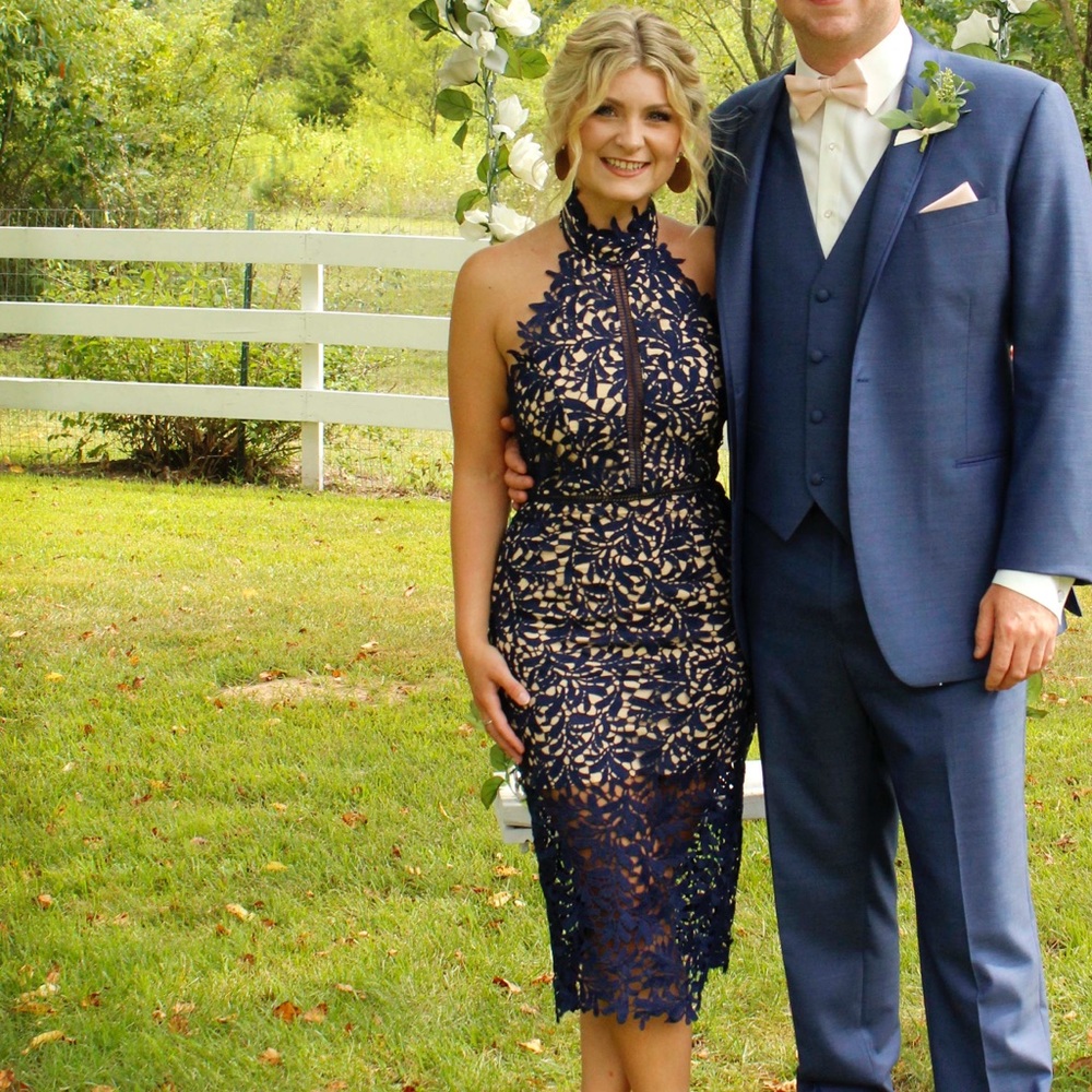 Navy blue dress